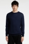 Selected Tray LS Merino Knit Crew Neck Navy Blazer