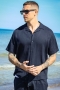 ONLY & SONS Kari Relaxed Cuba Shirt Viscose Linen Dark Navy