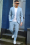 Jack & Jones FRANCO SUIT Ashley Blue SUPER SLIM FIT